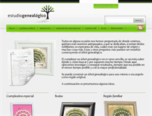 Tablet Screenshot of estudiogenealogico.com